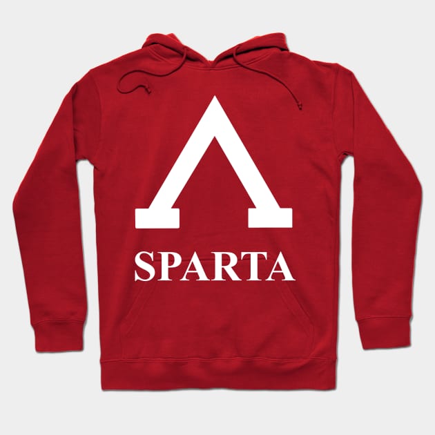 Sparta Greek Lambda T-shirt Hoodie by AgemaApparel